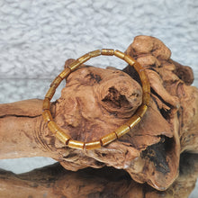 Load image into Gallery viewer, Golden &amp; Black Coral Bracelet (4mm+) — Protection • Grounding • Strength
