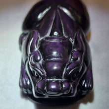 Load image into Gallery viewer, Rainbow Obsidian Pixiu Carving Display – 彩虹黑曜石貔貅摆件
