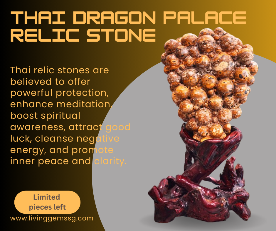 ✨ Thai Dragon Palace Relic Stone - Attract Abundance with 财宝舍利 ✨