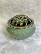 Load image into Gallery viewer, Ceramic Incense Burner (Light Green)
