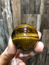 Load image into Gallery viewer, Yellow Tiger Eye Sphere 
